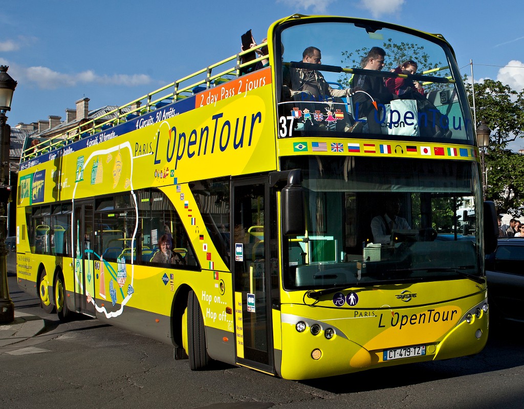 a open tour bus